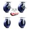 Service Caster 8 Inch Solid Poly Caster Brakes/Swivel Locks and 2 Rigid, 2PK SCC-35S820-SPUB-SLB-BSL-2-R-2 - alternate 5